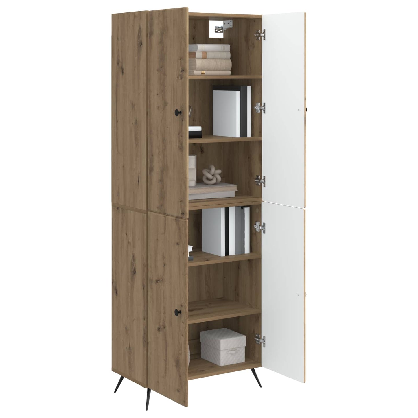 Kastenset 2 st Artisanaal eiken Bewerkt hout is nu te koop bij PeponiXL, paradijselijk wonen!