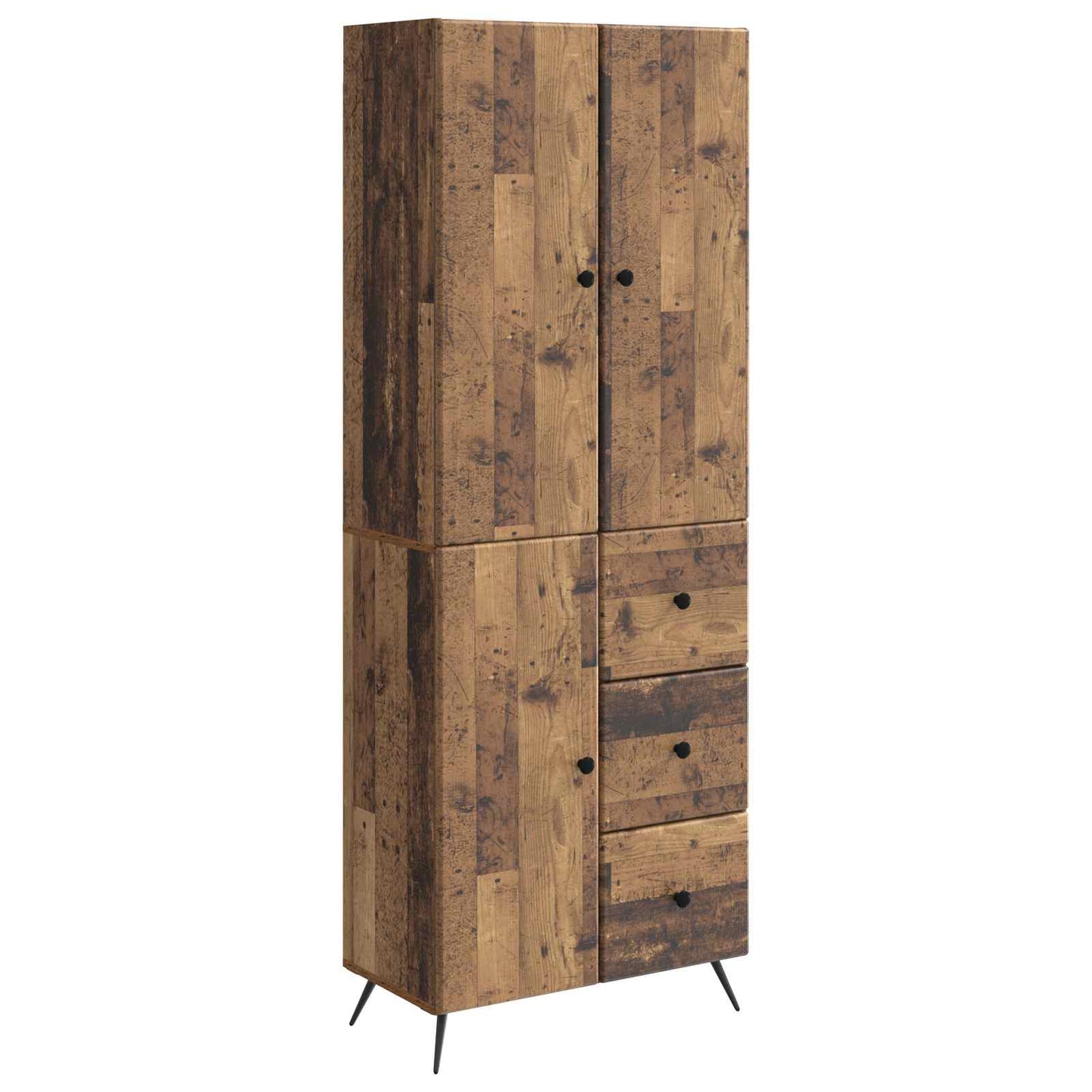 Kastenset 2 pcs Oud hout Bewerkt hout