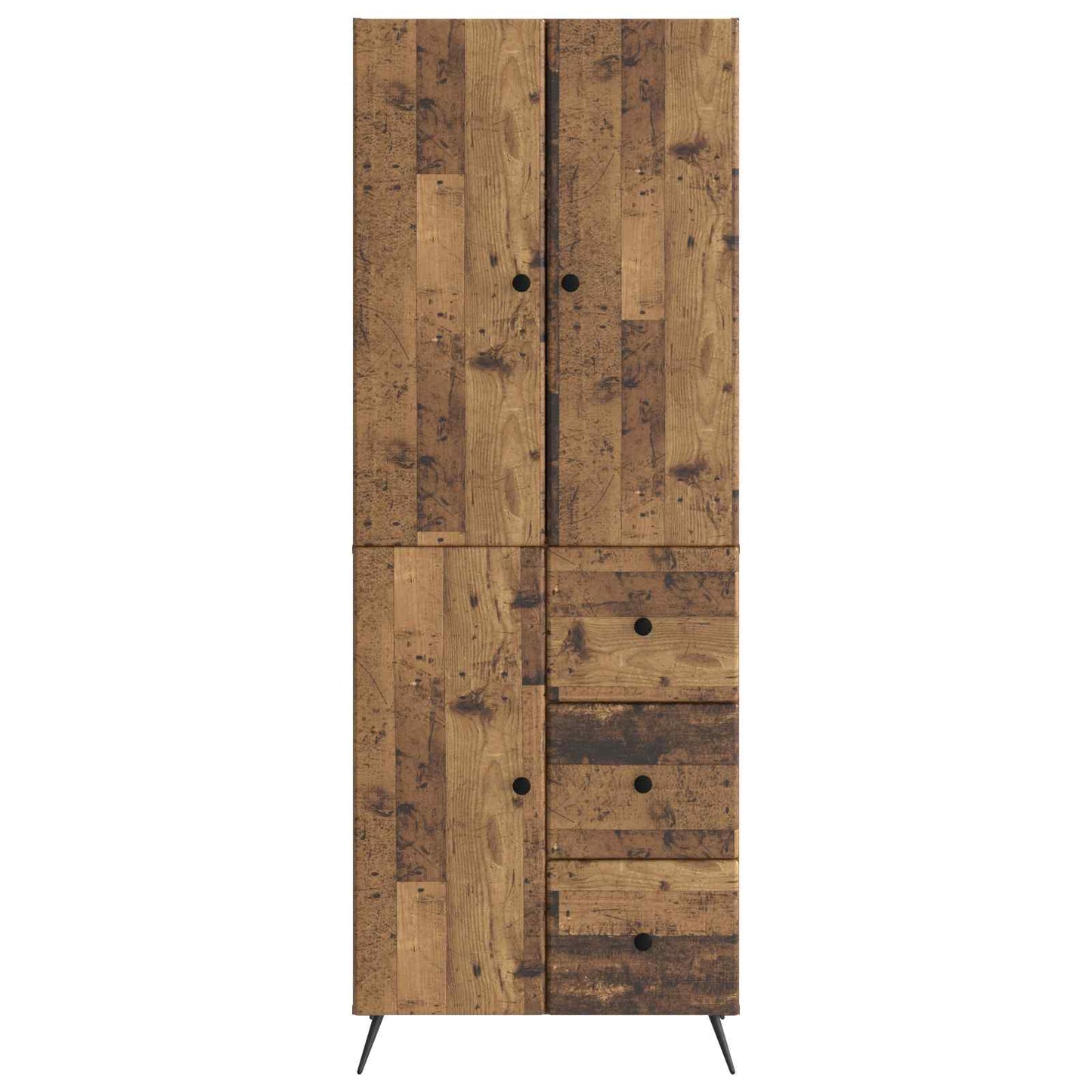 Kastenset 2 pcs Oud hout Bewerkt hout