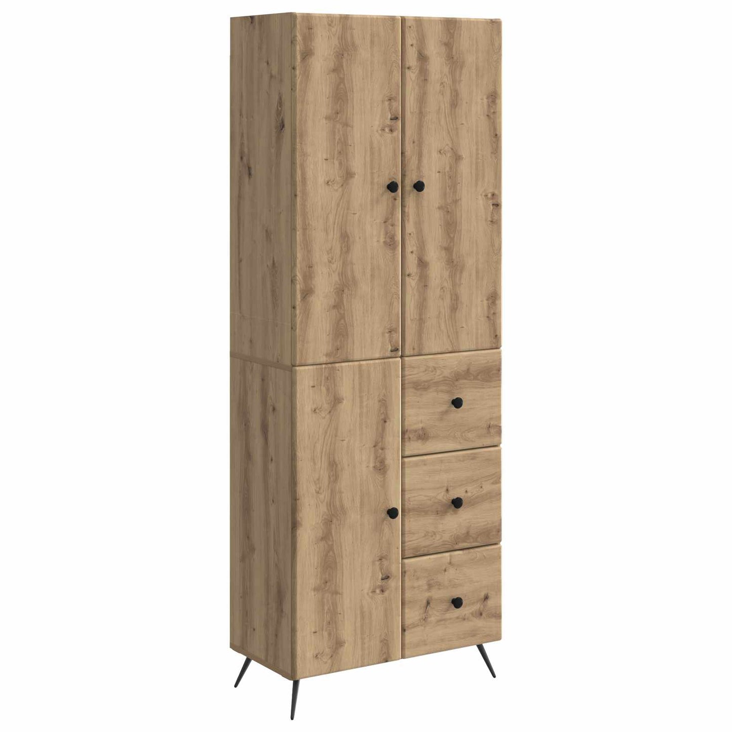 Kastenset 2 pcs Artisanaal eiken Bewerkt hout