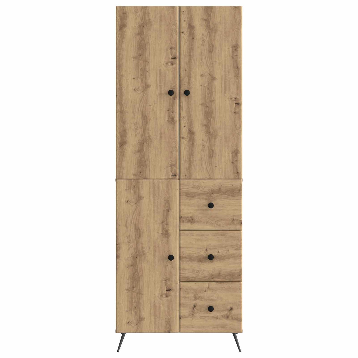 Kastenset 2 pcs Artisanaal eiken Bewerkt hout