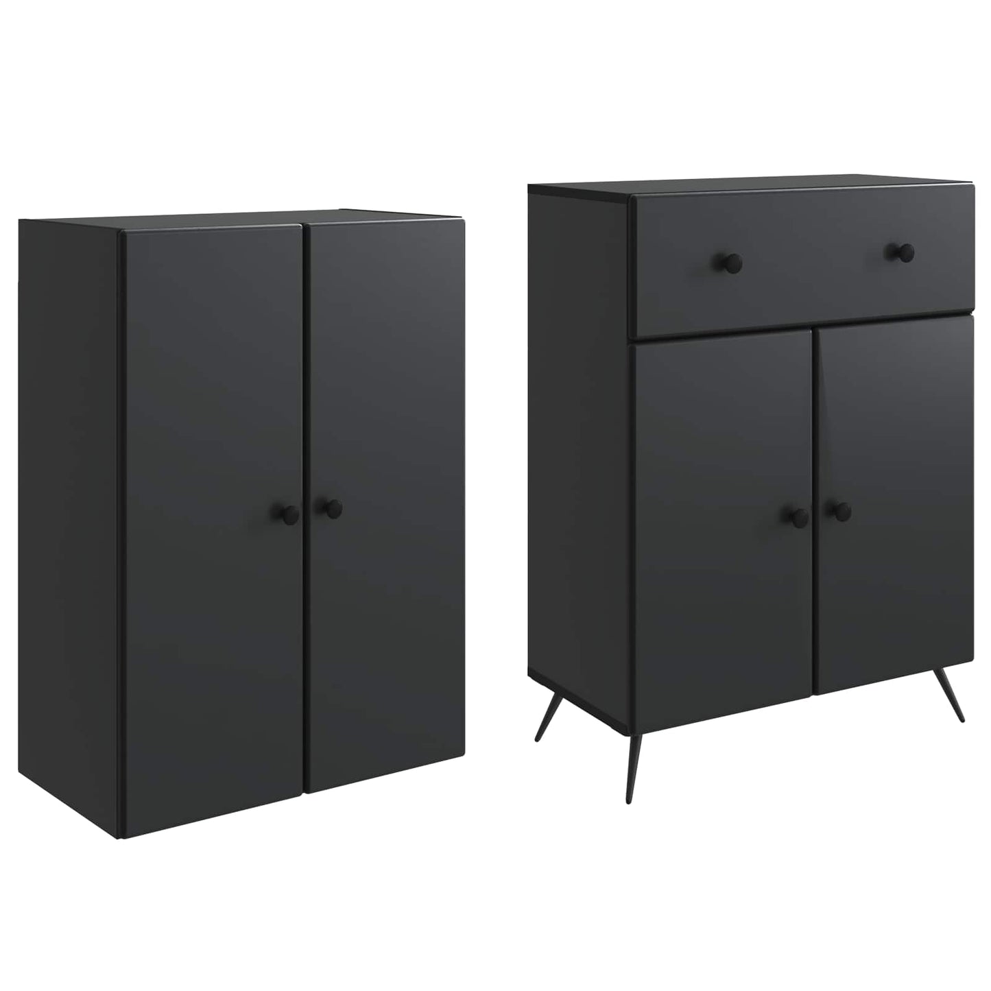 2 pcs Zwart
