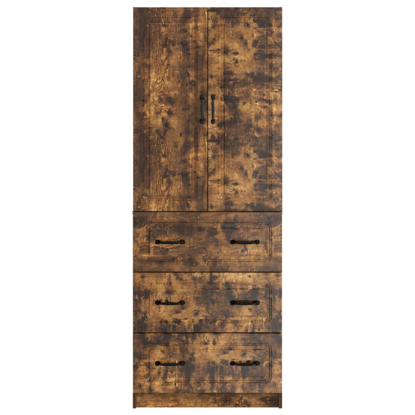 Kastenset 2 pcs Gerookt eiken 66 x 34,5 x 87 cm Bewerkt hout is nu te koop bij PeponiXL, paradijselijk wonen!