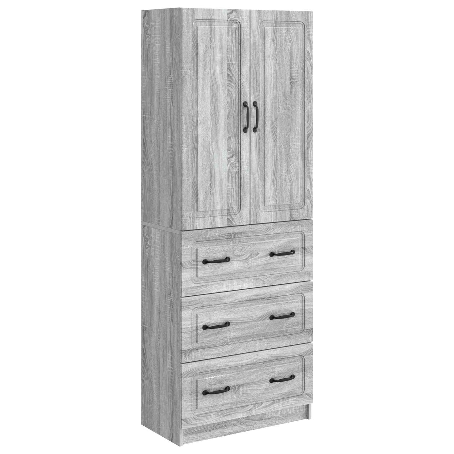 Kastenset 2 pcs Grijs Sonoma 66 x 34,5 x 87 cm Bewerkt hout is nu te koop bij PeponiXL, paradijselijk wonen!