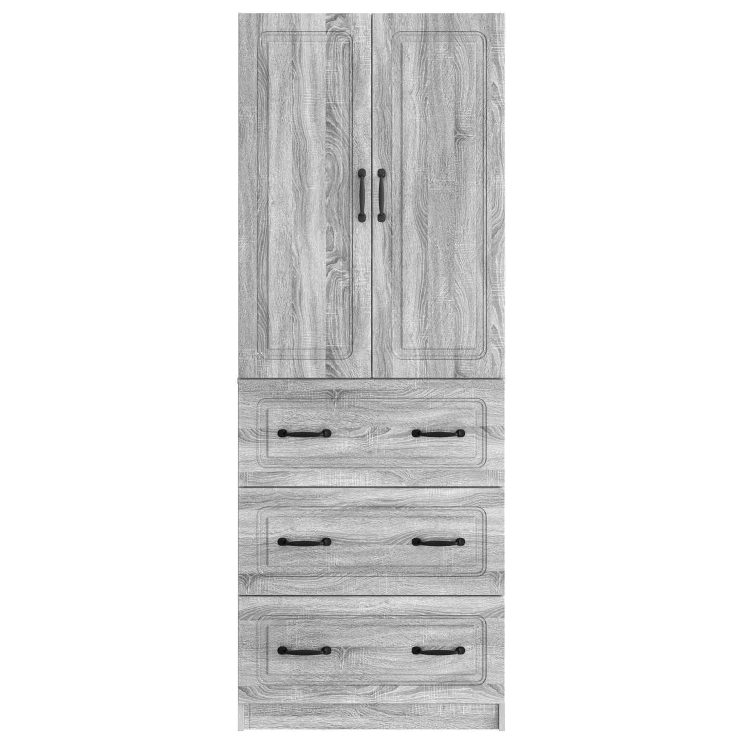 Kastenset 2 pcs Grijs Sonoma 66 x 34,5 x 87 cm Bewerkt hout is nu te koop bij PeponiXL, paradijselijk wonen!