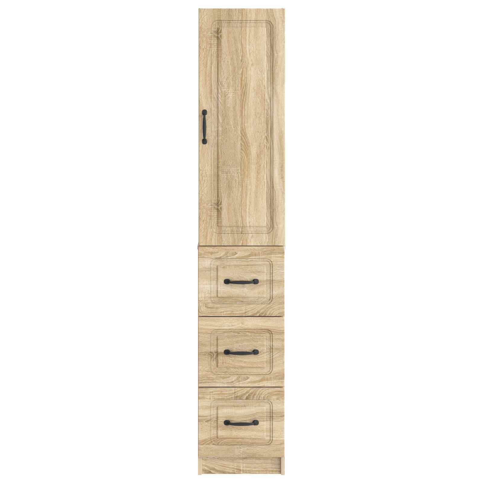 Kastenset 2 pcs Sonoma Eiken 33 x 34,5 x 87 cm Bewerkt hout is nu te koop bij PeponiXL, paradijselijk wonen!