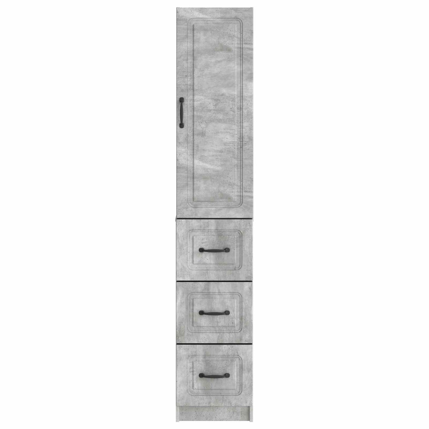 Kastenset 2 pcs Betongrijs 33 x 34,5 x 87 cm Bewerkt hout is nu te koop bij PeponiXL, paradijselijk wonen!