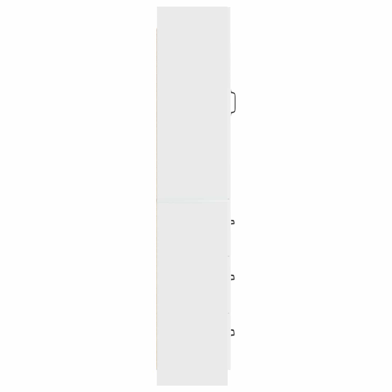 Kastenset 2 pcs Hoogglans Wit 33 x 34,5 x 87 cm Bewerkt hout is nu te koop bij PeponiXL, paradijselijk wonen!