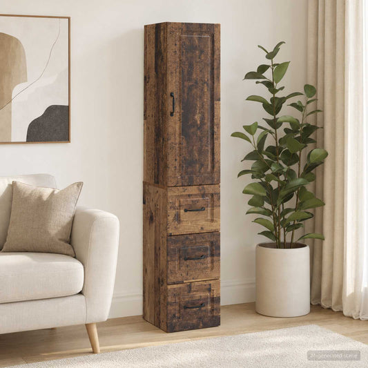 Kastenset 2 pcs Oud hout 33 x 34,5 x 87 cm Bewerkt hout is nu te koop bij PeponiXL, paradijselijk wonen!