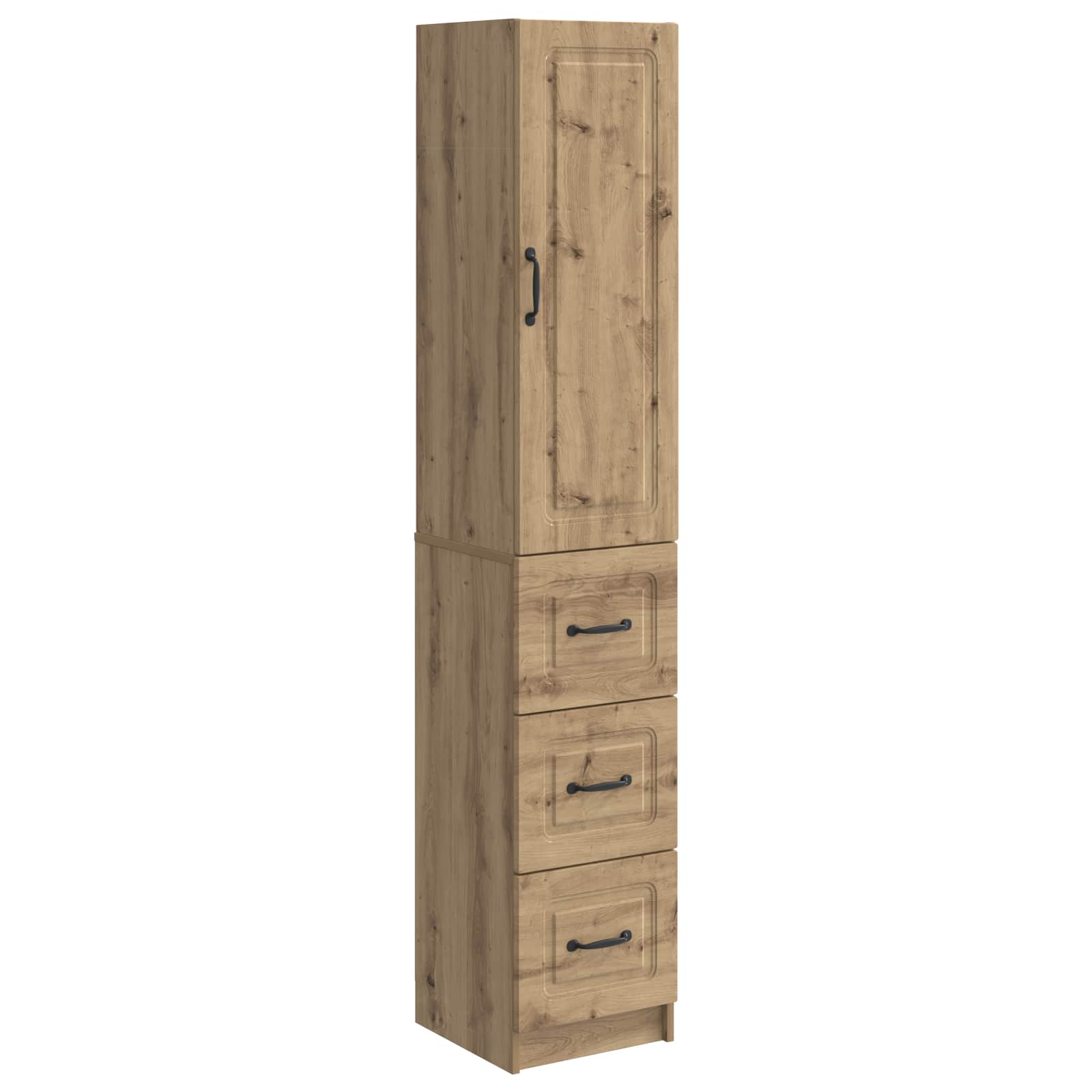 Kastenset 2 st 33 x 34,5 x 87 cm Bewerkt hout Artisanaal eiken is nu te koop bij PeponiXL, paradijselijk wonen!