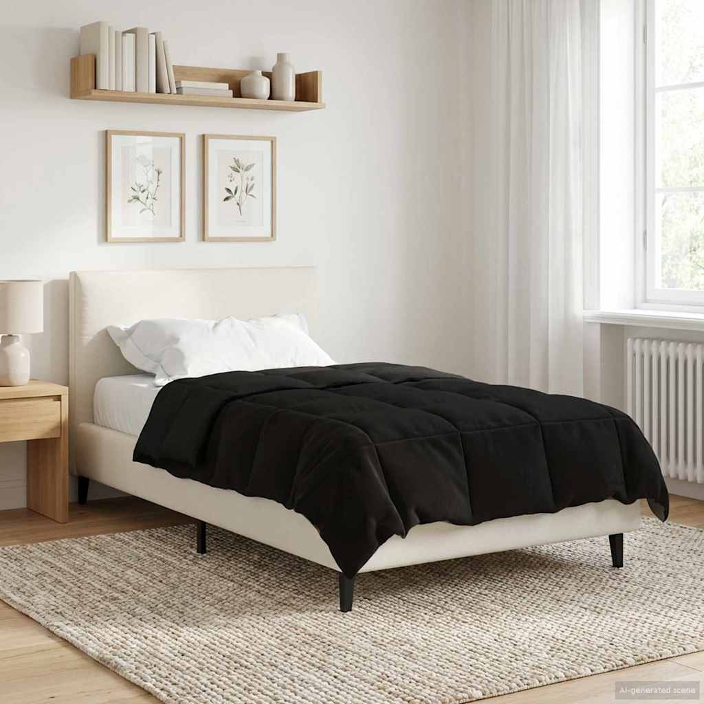 Vol jaar dekbed Gekwilt Zwart 135 x 220 cm Microfiber is nu te koop bij PeponiXL, paradijselijk wonen!