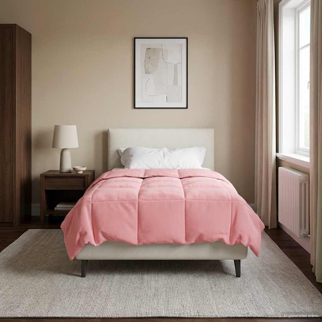 Vol jaar dekbed Gekwilt Roze 135 x 220 cm Microfiber is nu te koop bij PeponiXL, paradijselijk wonen!