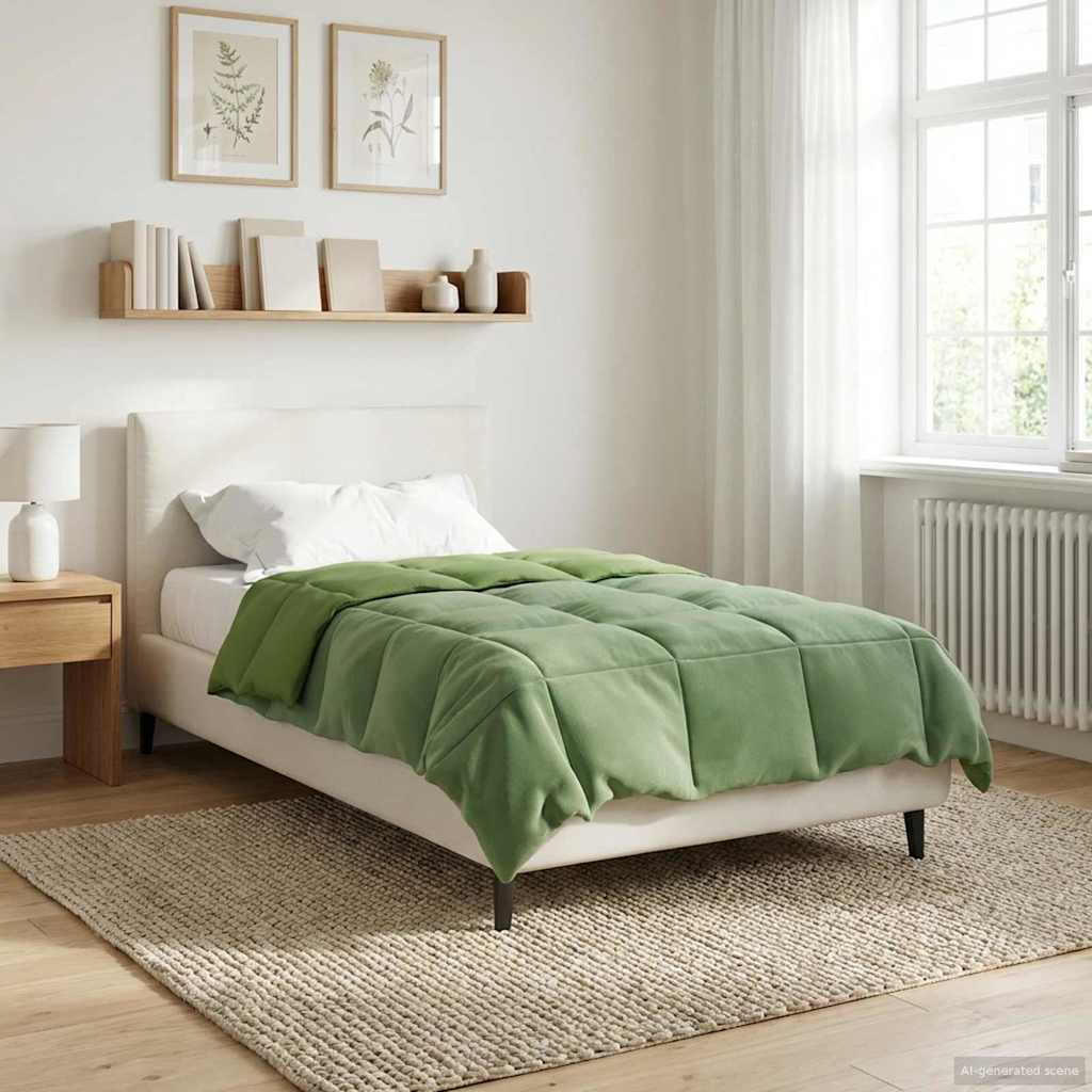 Vol jaar dekbed Gekwilt Groen 140 x 200 cm Microfiber is nu te koop bij PeponiXL, paradijselijk wonen!
