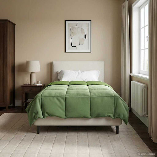 Vol jaar dekbed Gekwilt Groen 140 x 200 cm Microfiber is nu te koop bij PeponiXL, paradijselijk wonen!