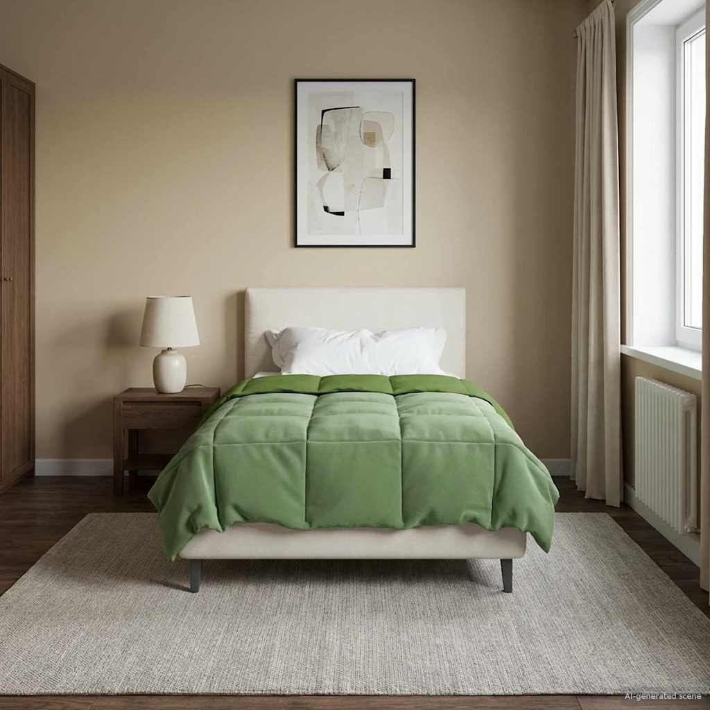 Vol jaar dekbed Gekwilt Groen 155 x 200 cm Microfiber is nu te koop bij PeponiXL, paradijselijk wonen!