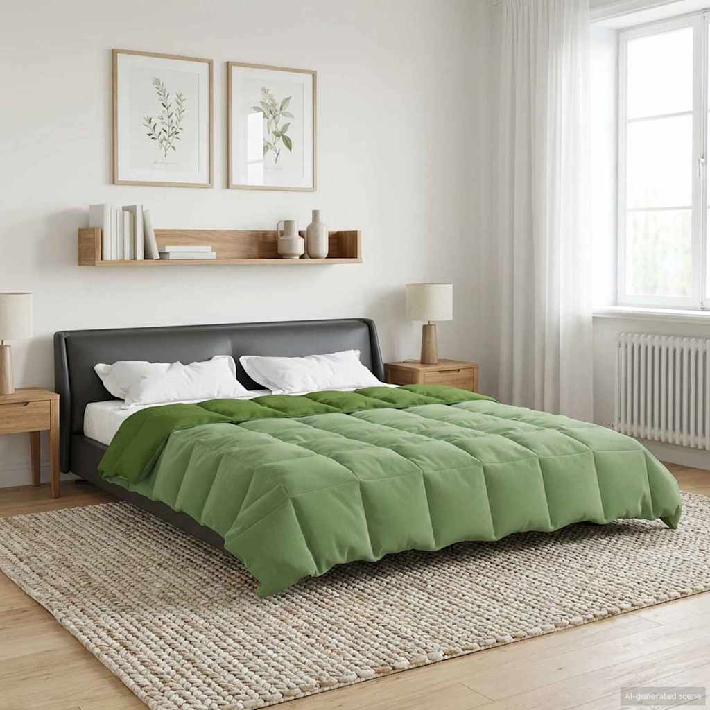 Vol jaar dekbed Gekwilt Groen 240 x 260 cm Microfiber is nu te koop bij PeponiXL, paradijselijk wonen!