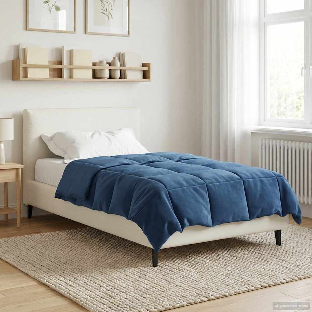 Vol jaar dekbed Gekwilt Donkerblauw 135 x 200 cm Microfiber is nu te koop bij PeponiXL, paradijselijk wonen!