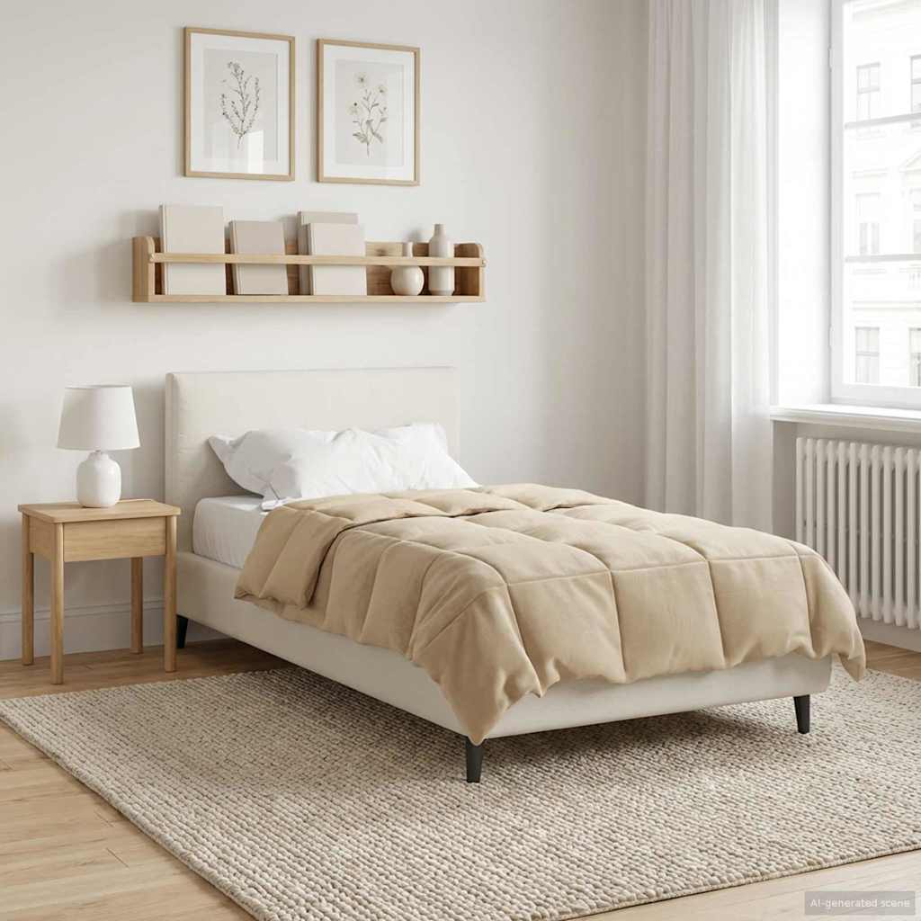 Vol jaar dekbed Gekwilt Crème 135 x 200 cm Microfiber is nu te koop bij PeponiXL, paradijselijk wonen!