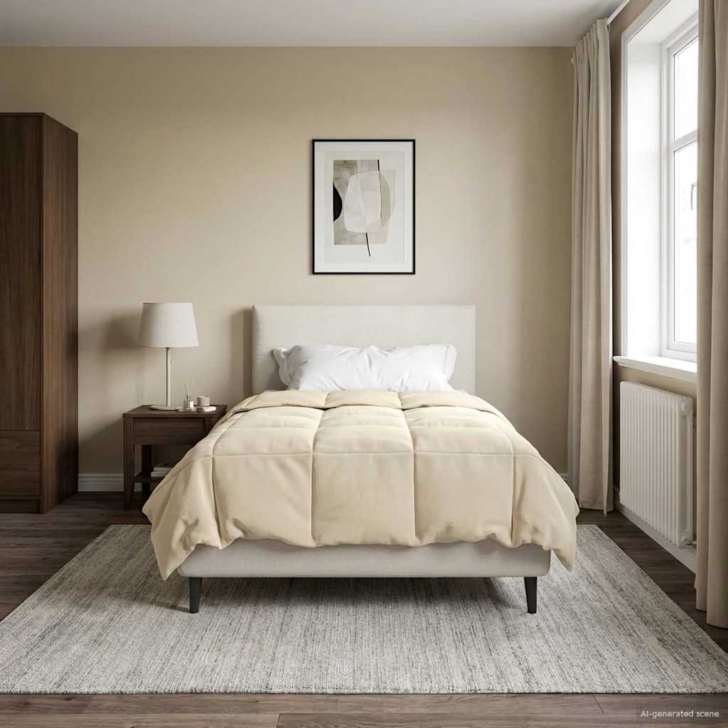 Vol jaar dekbed Gekwilt Crème 135 x 200 cm Microfiber is nu te koop bij PeponiXL, paradijselijk wonen!