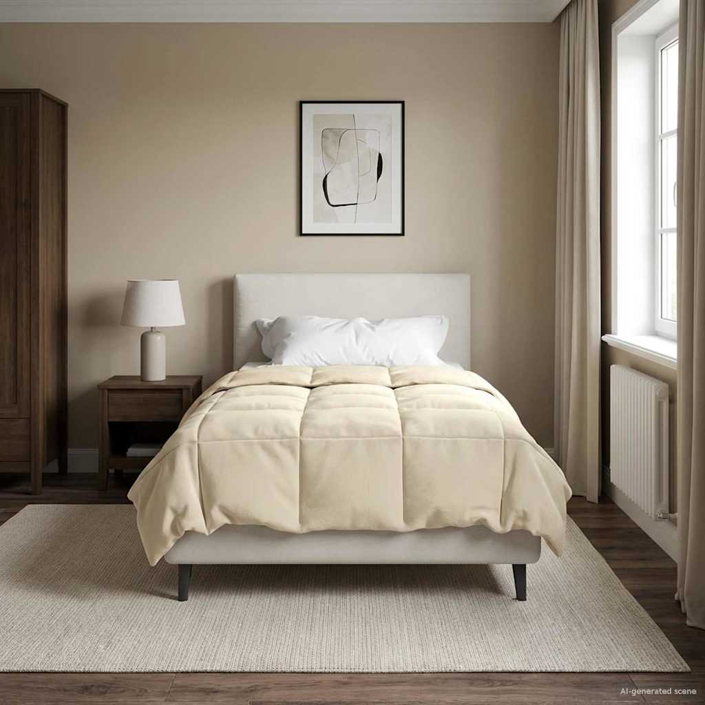 Vol jaar dekbed Gekwilt Crème 140 x 220 cm Microfiber is nu te koop bij PeponiXL, paradijselijk wonen!