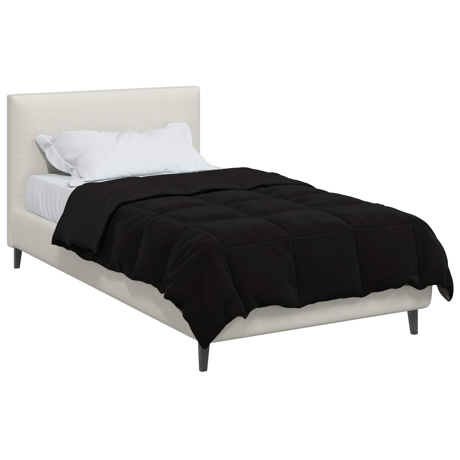 Winter Dekbed Gekwilt Zwart 155 x 220 cm Microfiber is nu te koop bij PeponiXL, paradijselijk wonen!