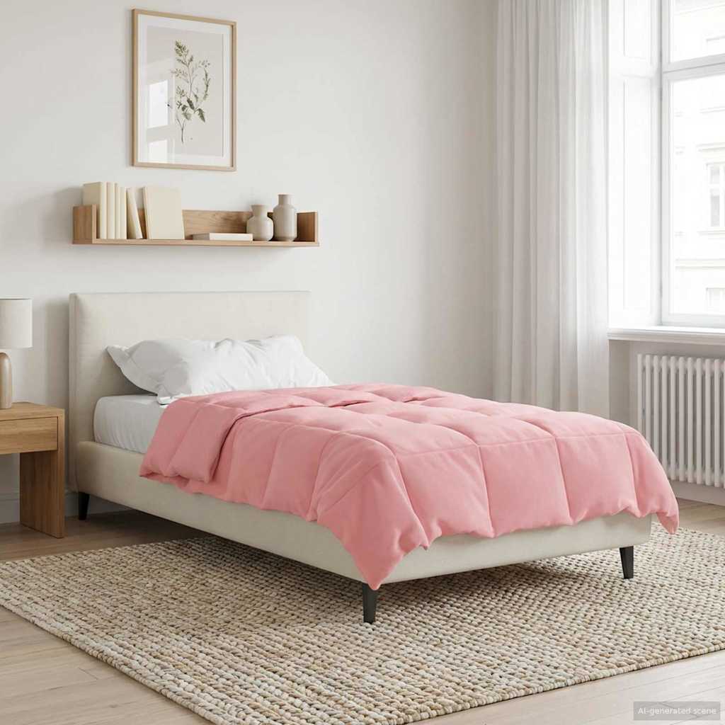 Winter Dekbed Gekwilt Roze 155 x 200 cm Microfiber is nu te koop bij PeponiXL, paradijselijk wonen!