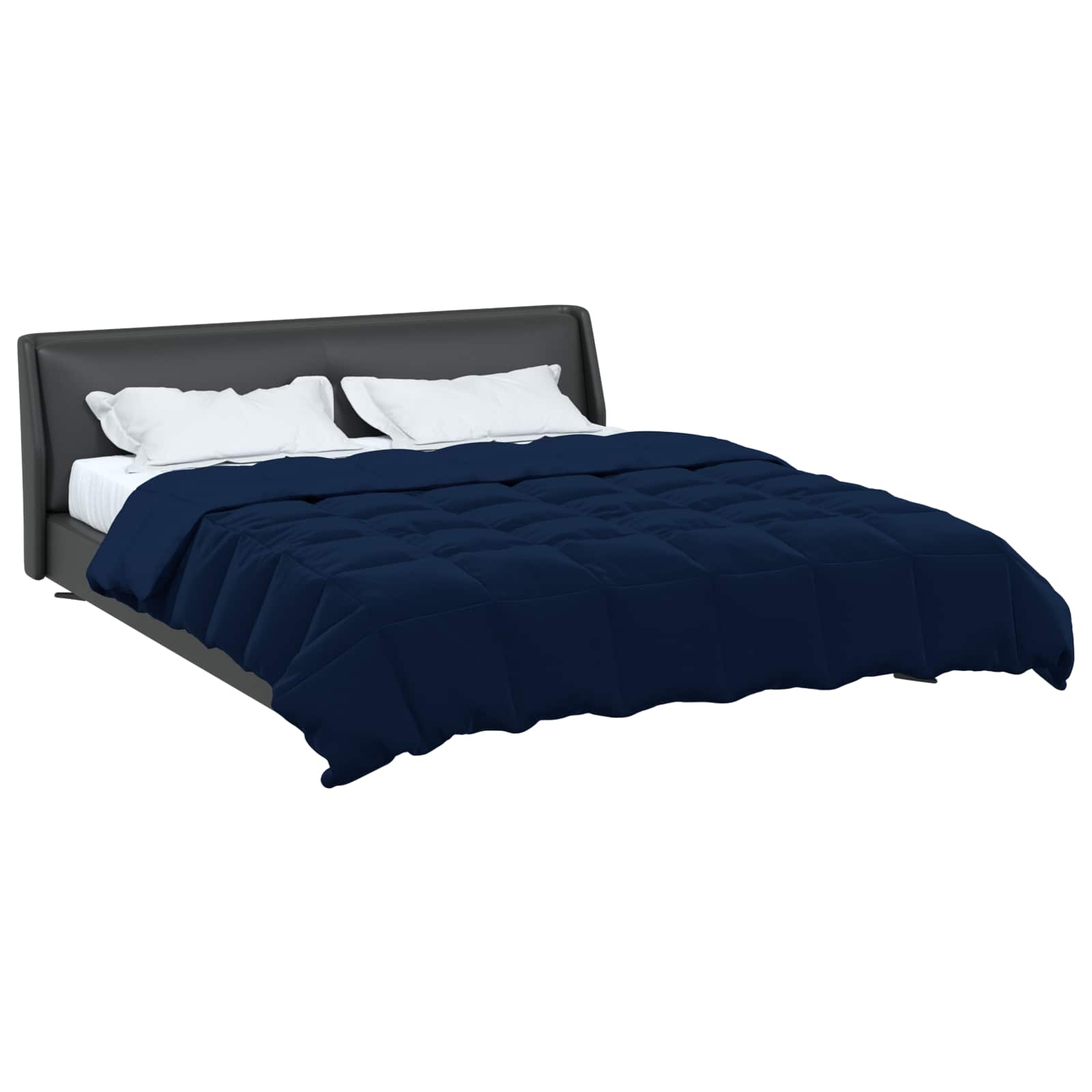 Winter Dekbed Gekwilt Donkerblauw 240 x 260 cm Microfiber is nu te koop bij PeponiXL, paradijselijk wonen!