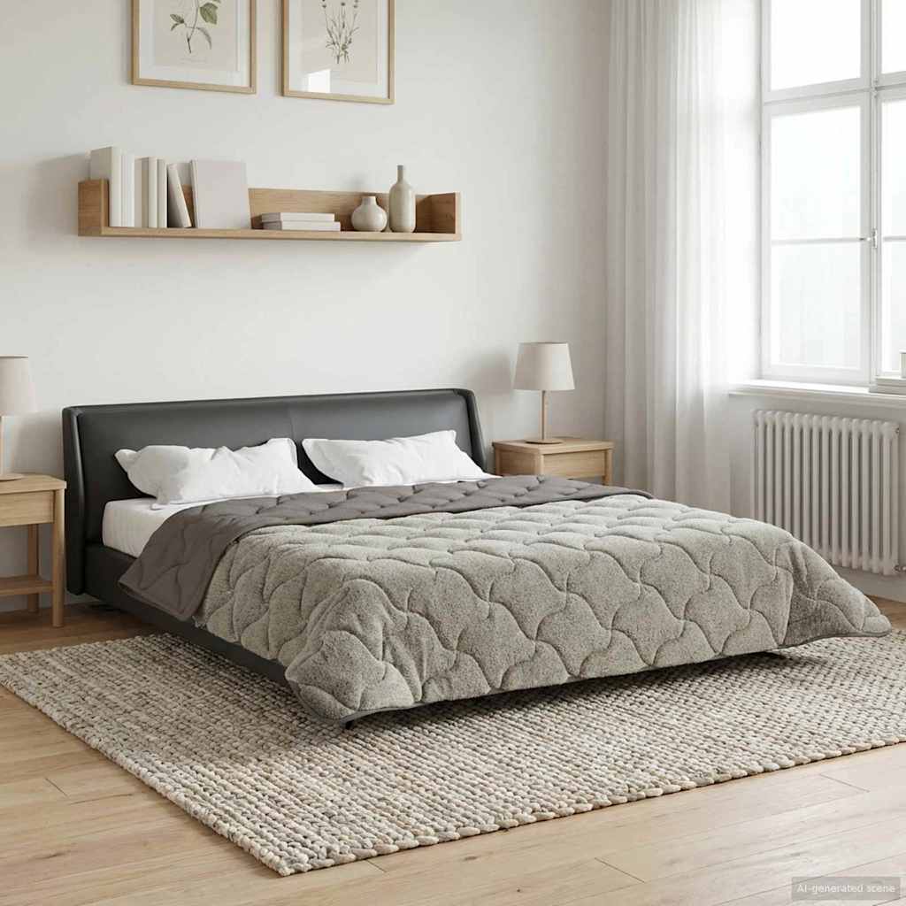 Vol jaar dekbed Gekwilt Lichtgrijs 240 x 260 cm is nu te koop bij PeponiXL, paradijselijk wonen!