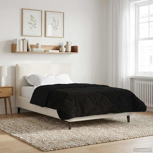 Vol jaar dekbed Zwart 155 x 200 cm Microfiber en Teddy fleece is nu te koop bij PeponiXL, paradijselijk wonen!