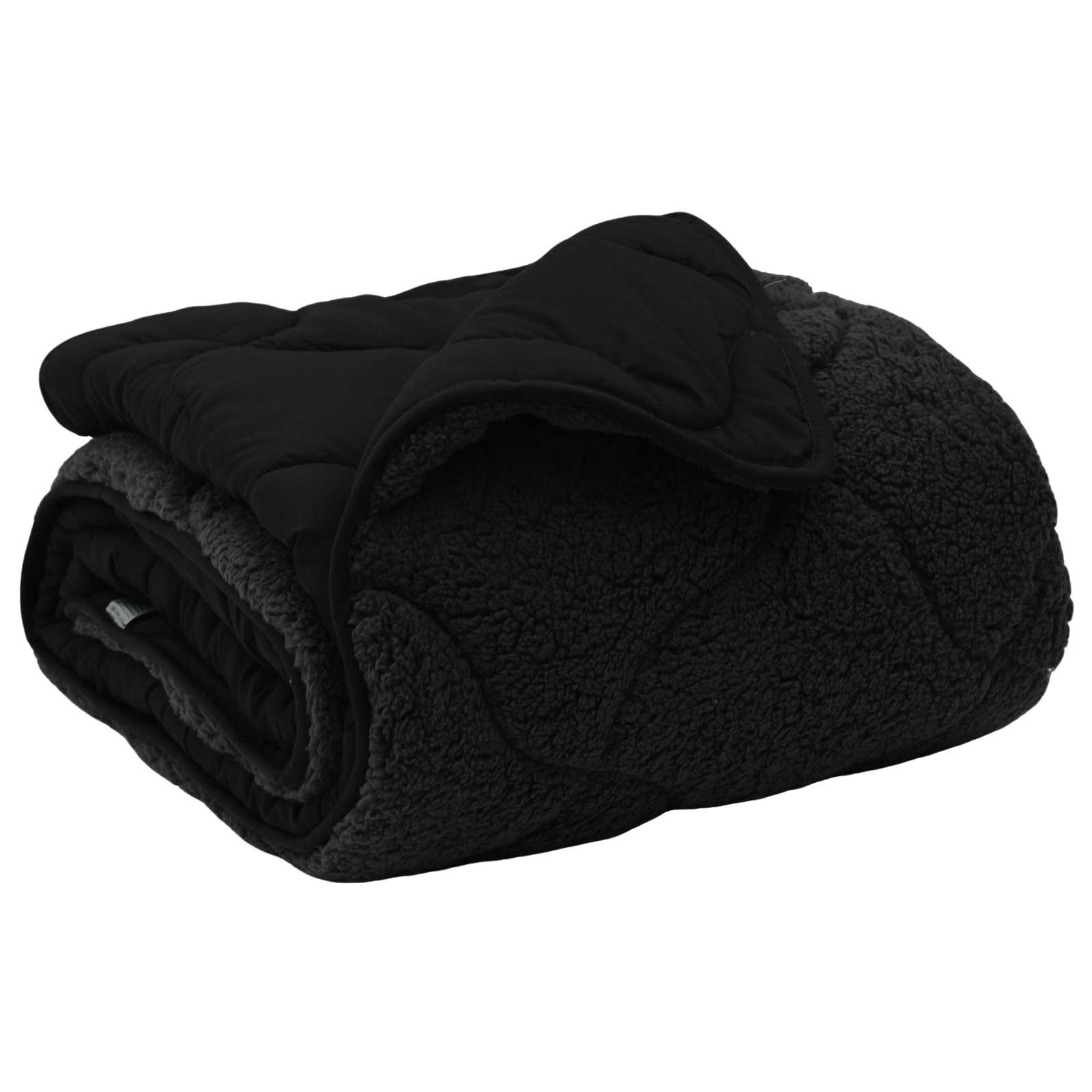 Vol jaar dekbed Zwart 200 x 200 cm Microfiber en Teddy fleece is nu te koop bij PeponiXL, paradijselijk wonen!