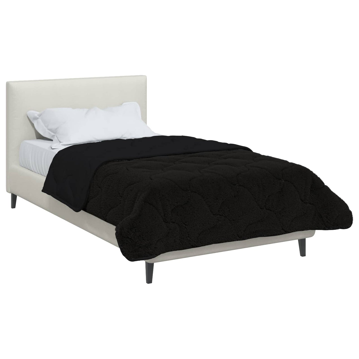 Vol jaar dekbed Zwart 140 x 220 cm Microfiber en Teddy fleece is nu te koop bij PeponiXL, paradijselijk wonen!