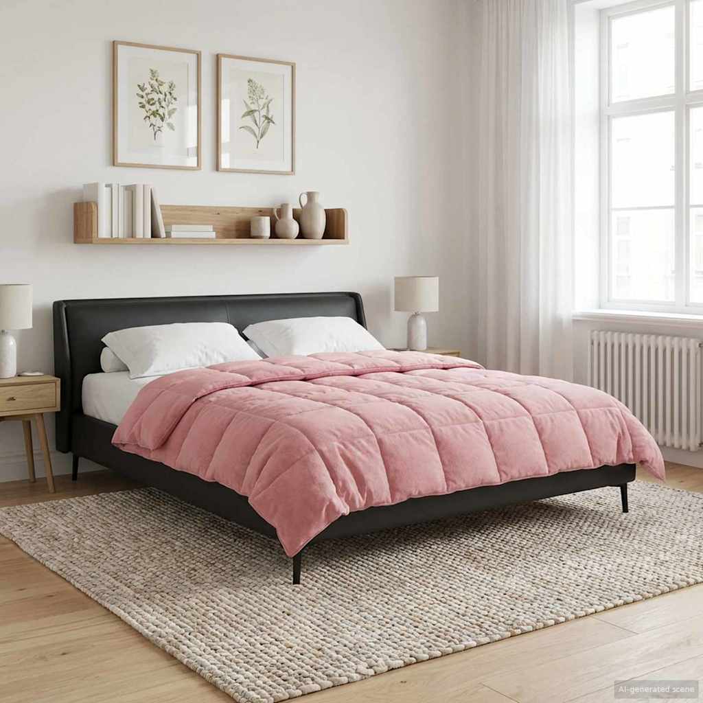 Vol jaar dekbed Roze 200 x 200 cm Microfiber en Teddy fleece is nu te koop bij PeponiXL, paradijselijk wonen!