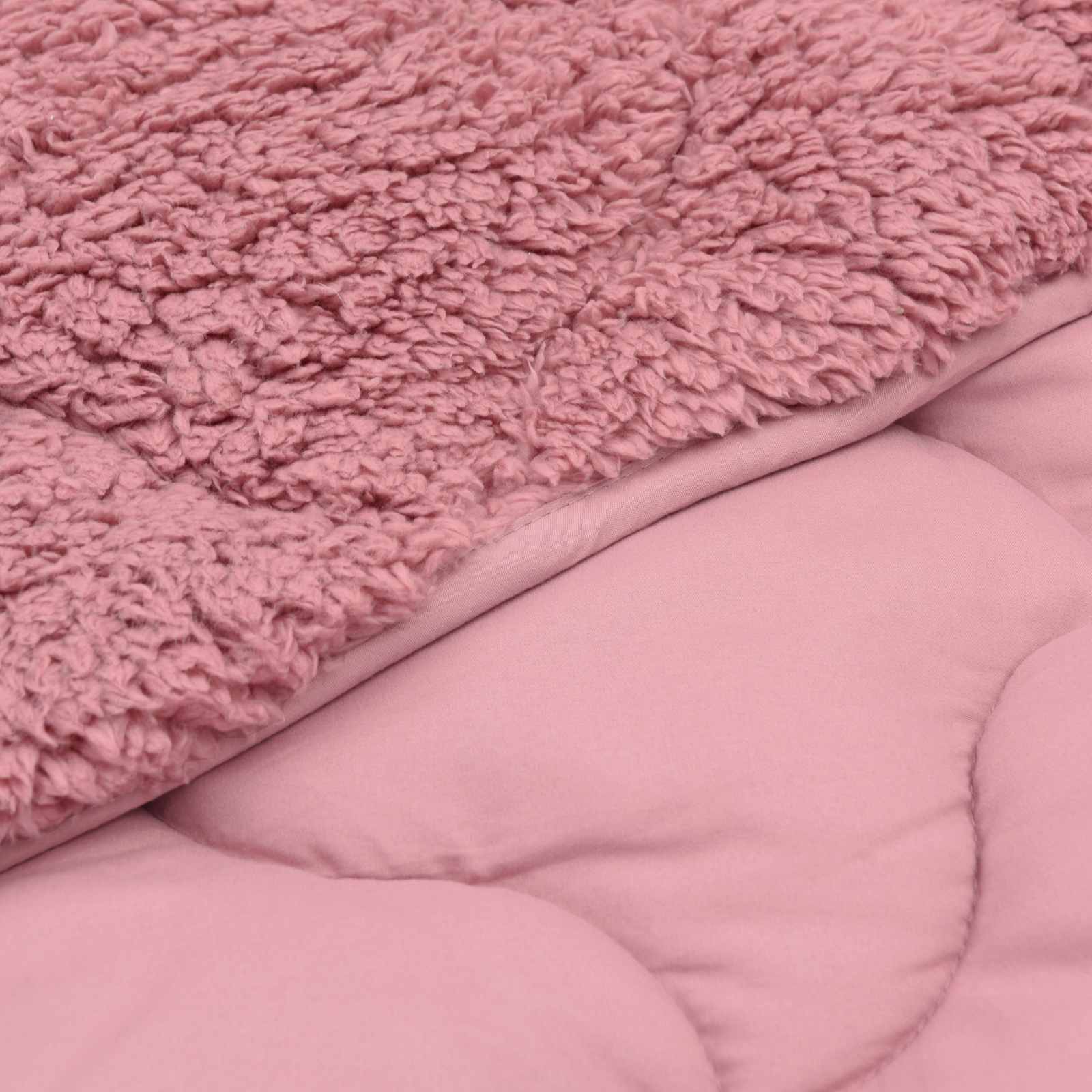 Vol jaar dekbed Roze 220 x 260 cm Microfiber en Teddy fleece is nu te koop bij PeponiXL, paradijselijk wonen!