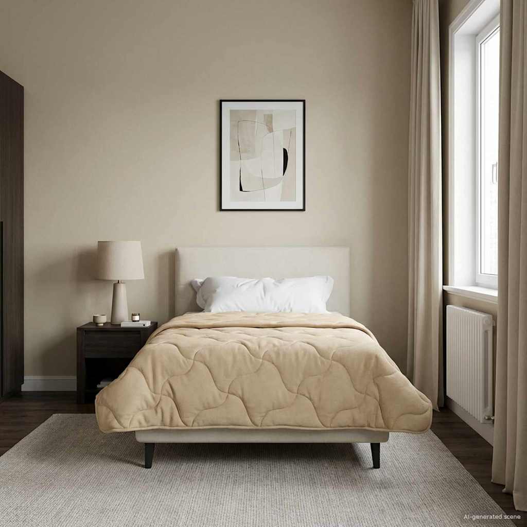 Vol jaar dekbed Crème 140 x 200 cm Microfiber en Teddy fleece is nu te koop bij PeponiXL, paradijselijk wonen!