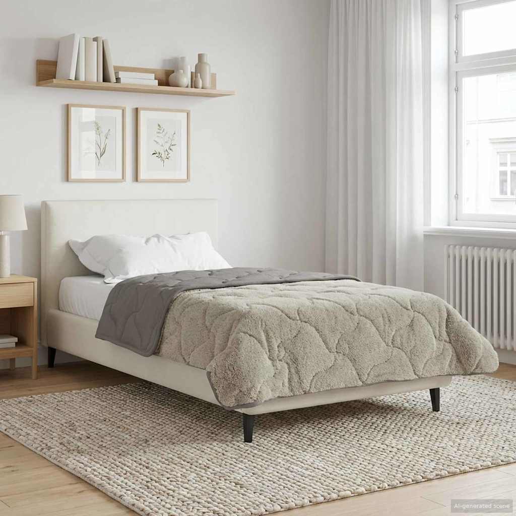 Winter Dekbed Gekwilt Lichtgrijs 140 x 220 cm is nu te koop bij PeponiXL, paradijselijk wonen!