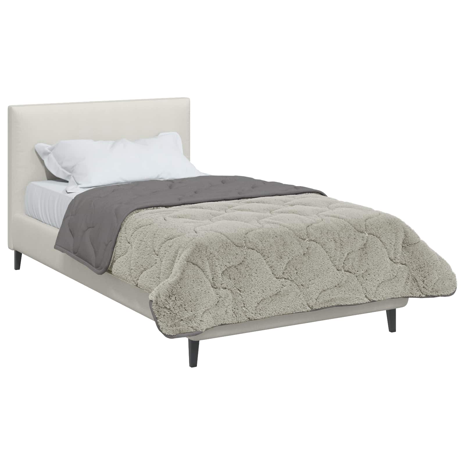 Winter Dekbed Gekwilt Lichtgrijs 140 x 220 cm is nu te koop bij PeponiXL, paradijselijk wonen!