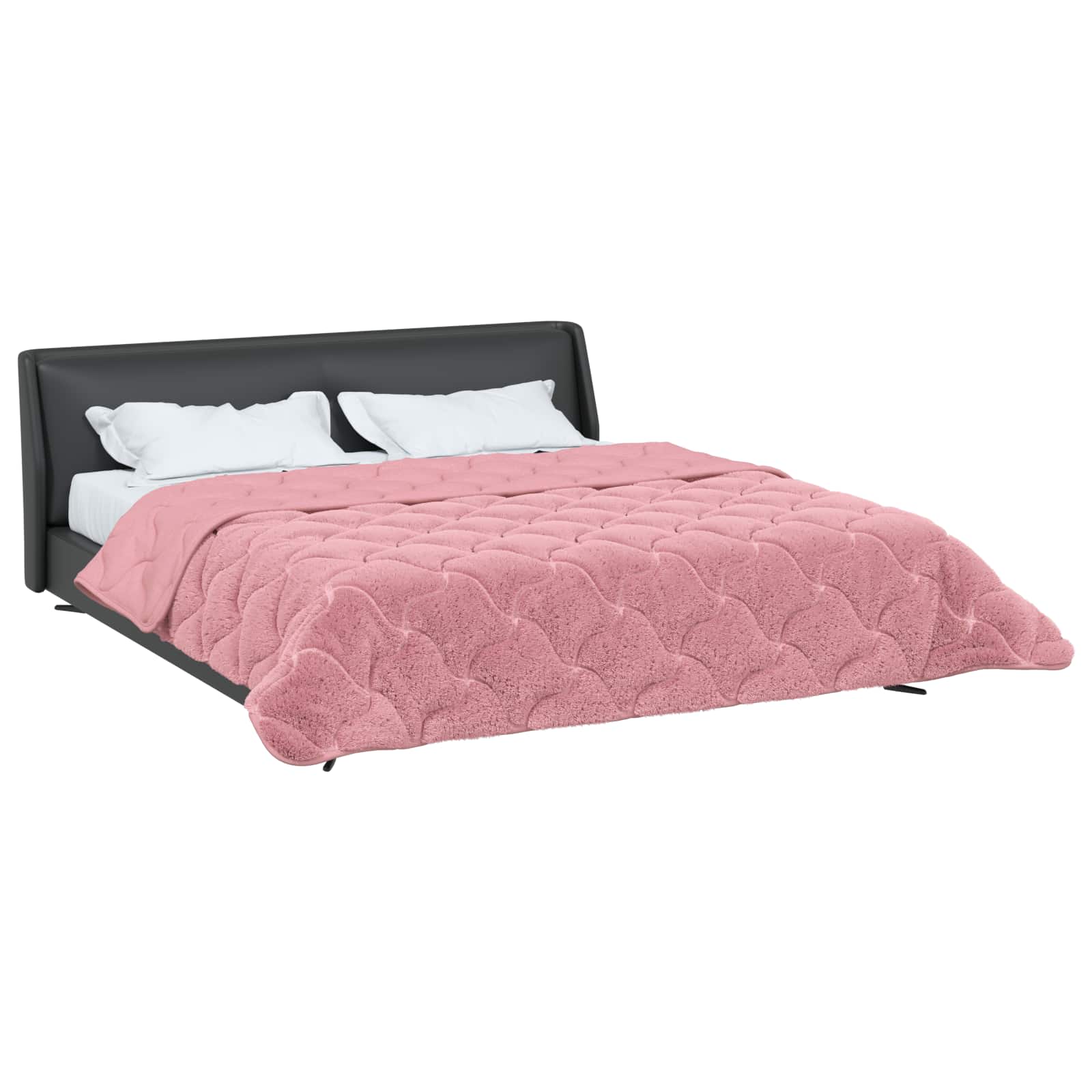 Winter Dekbed Roze 220 x 240 cm Microfiber en Teddy fleece is nu te koop bij PeponiXL, paradijselijk wonen!