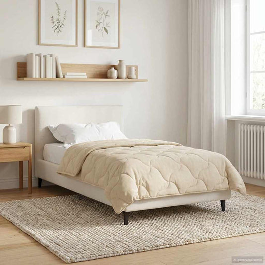 Winter Dekbed Crème 135 x 220 cm Microfiber en Teddy fleece is nu te koop bij PeponiXL, paradijselijk wonen!