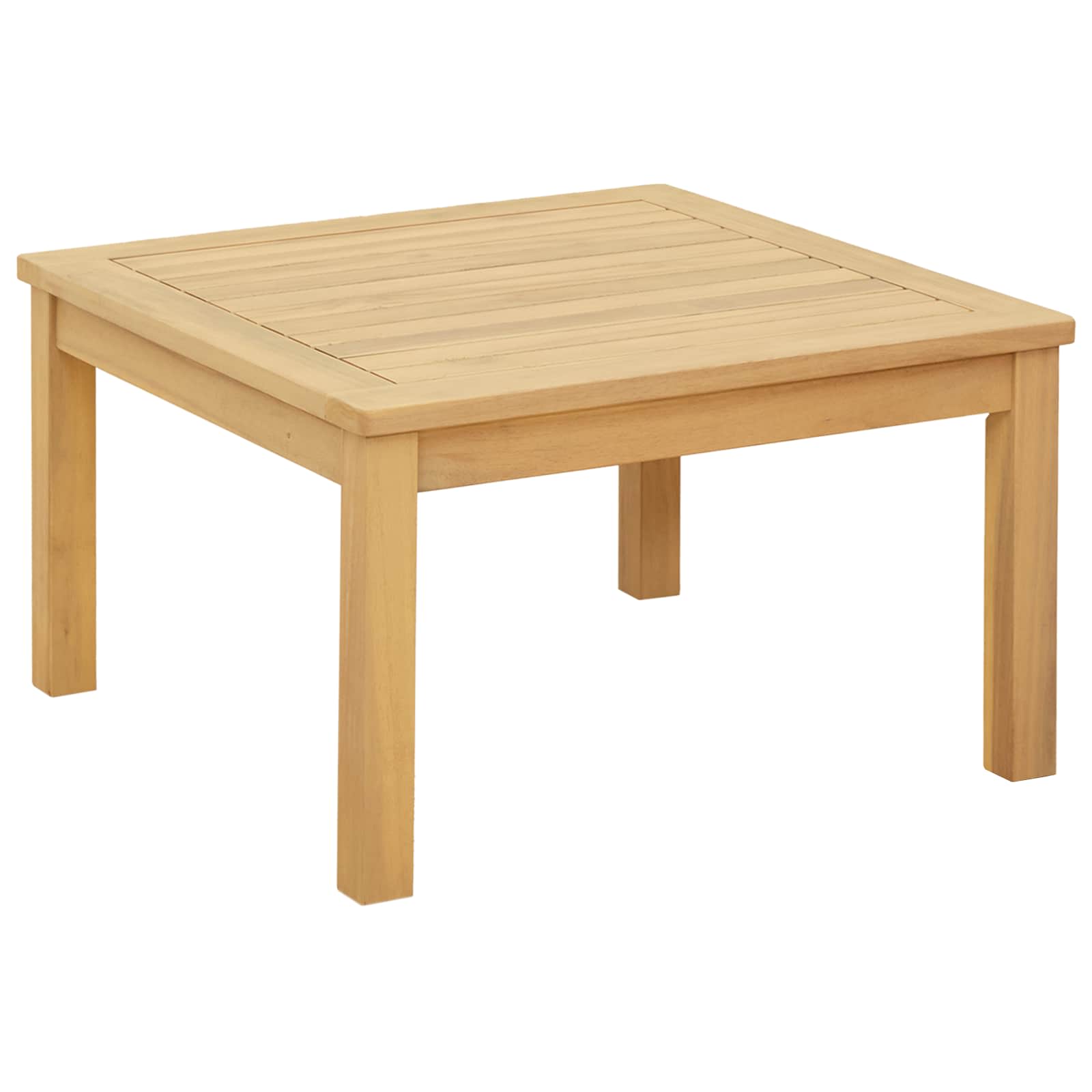 Salontafel Licht acacia 60 x 60 x 36 cm Massief Acaciahout is nu te koop bij PeponiXL, paradijselijk wonen!