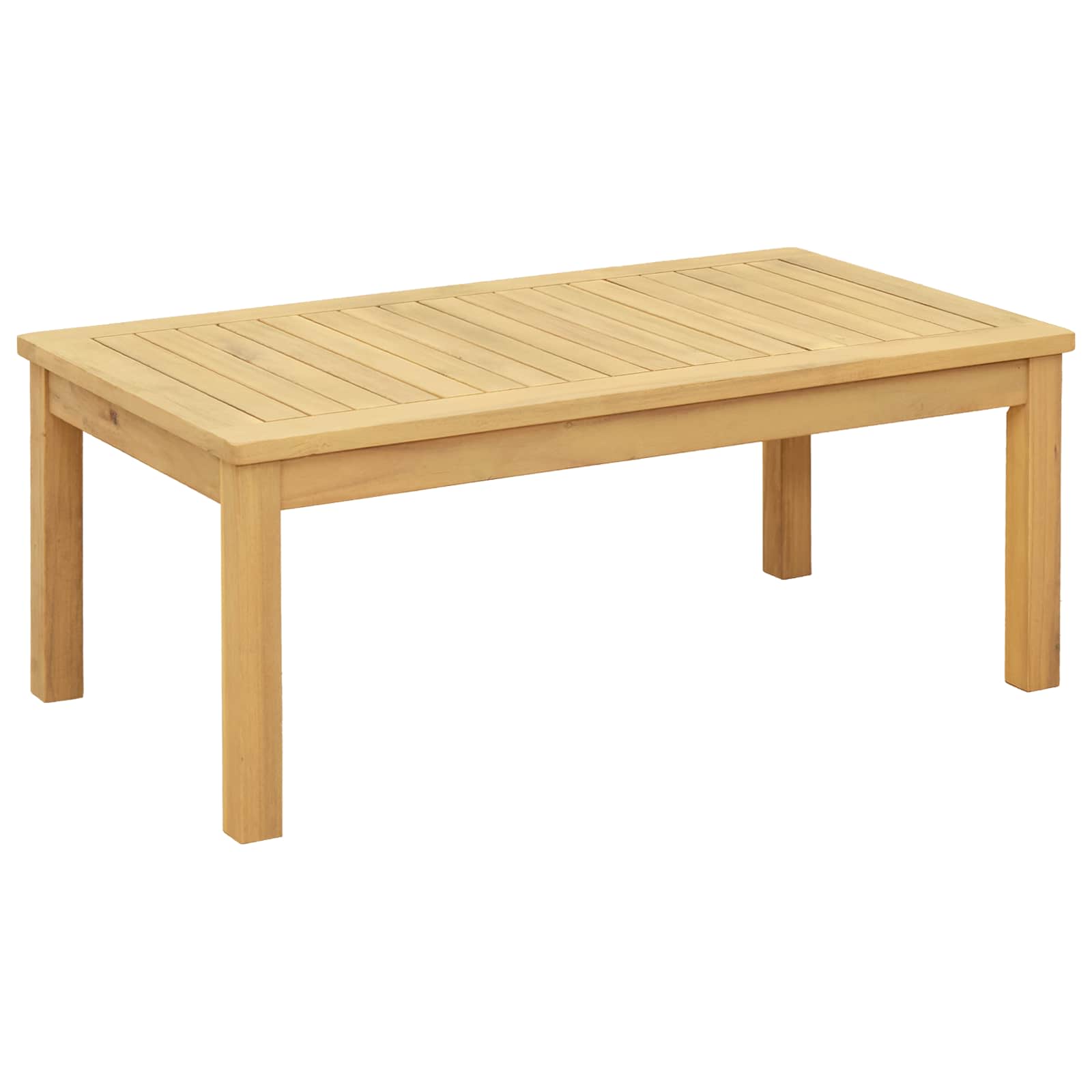 Salontafel Licht acacia 90 x 50 x 36 cm Massief Acaciahout is nu te koop bij PeponiXL, paradijselijk wonen!