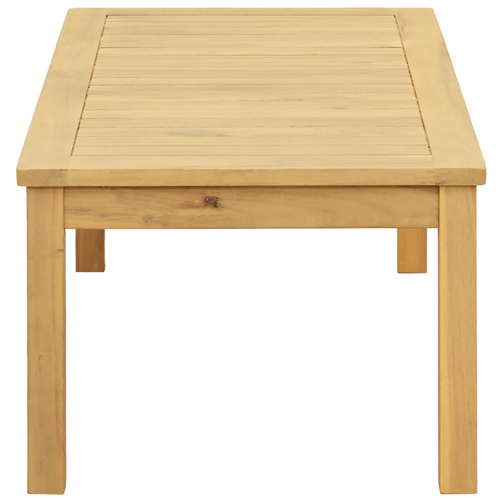 Salontafel Licht acacia 90 x 50 x 36 cm Massief Acaciahout is nu te koop bij PeponiXL, paradijselijk wonen!