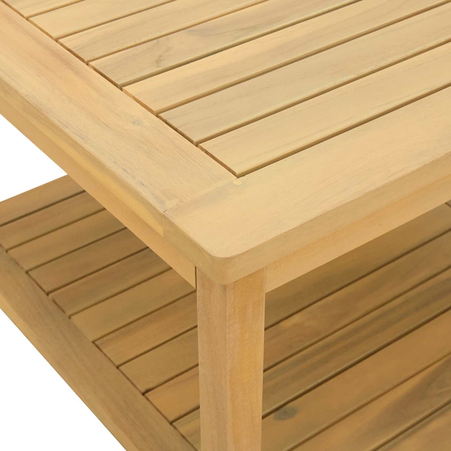 Bijzettafel Olie naturel 45 x 45 x 45 cm Massief Acaciahout is nu te koop bij PeponiXL, paradijselijk wonen!