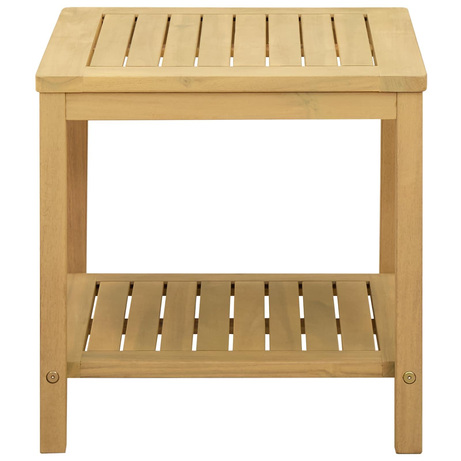 Bijzettafel Olie naturel 45 x 45 x 45 cm Massief Acaciahout is nu te koop bij PeponiXL, paradijselijk wonen!