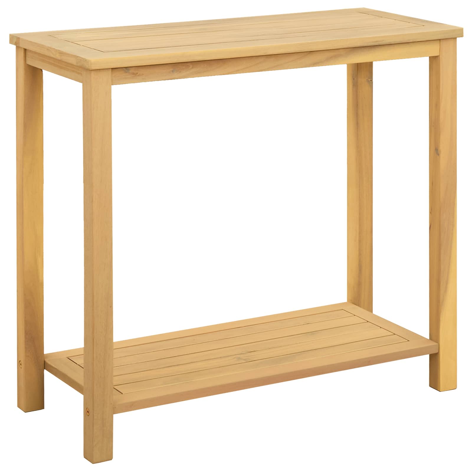 Tuin Console Tafel met opslag Licht acacia 80 x 35 x 75 cm is nu te koop bij PeponiXL, paradijselijk wonen!
