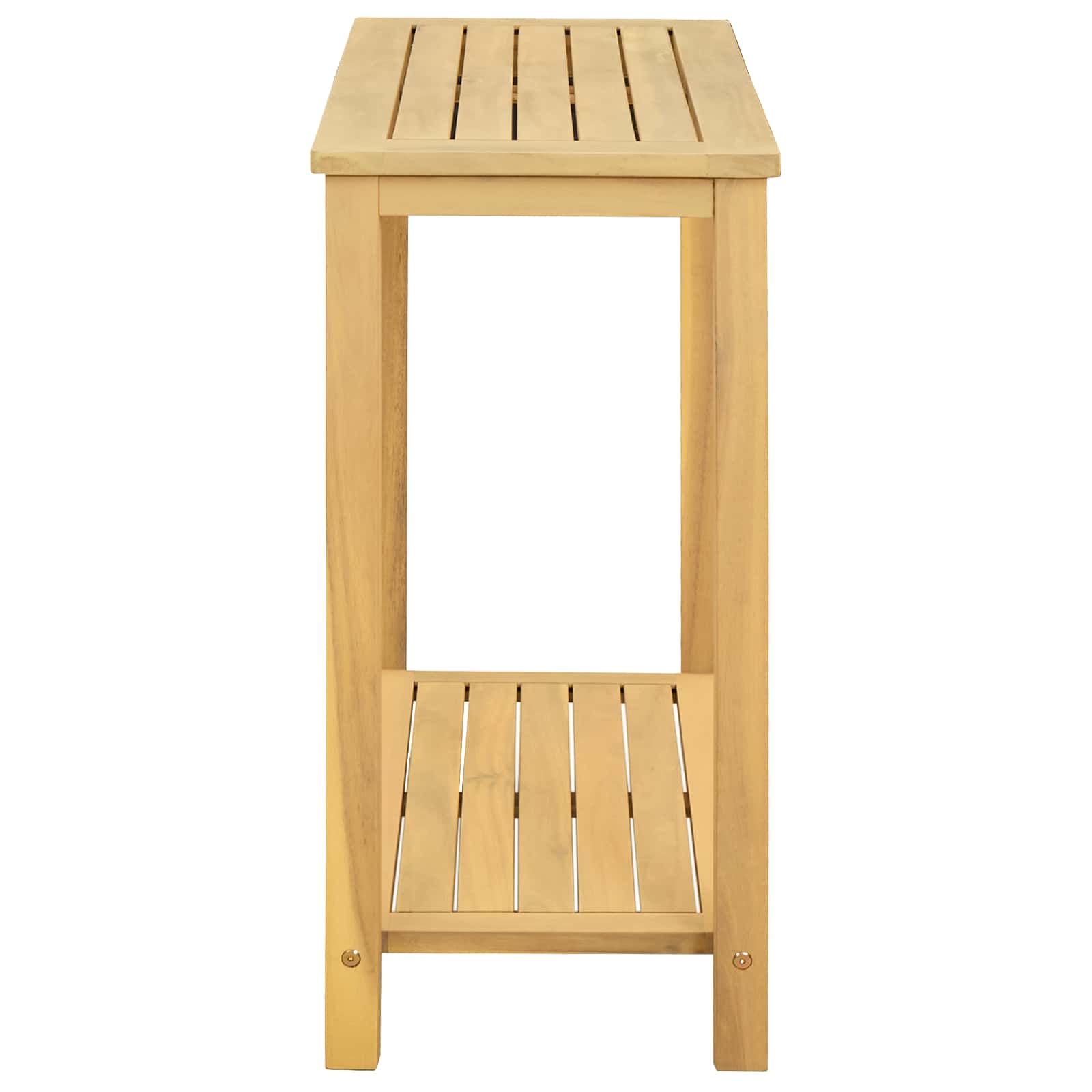 Tuin Console Tafel met opslag Licht acacia 80 x 35 x 75 cm is nu te koop bij PeponiXL, paradijselijk wonen!
