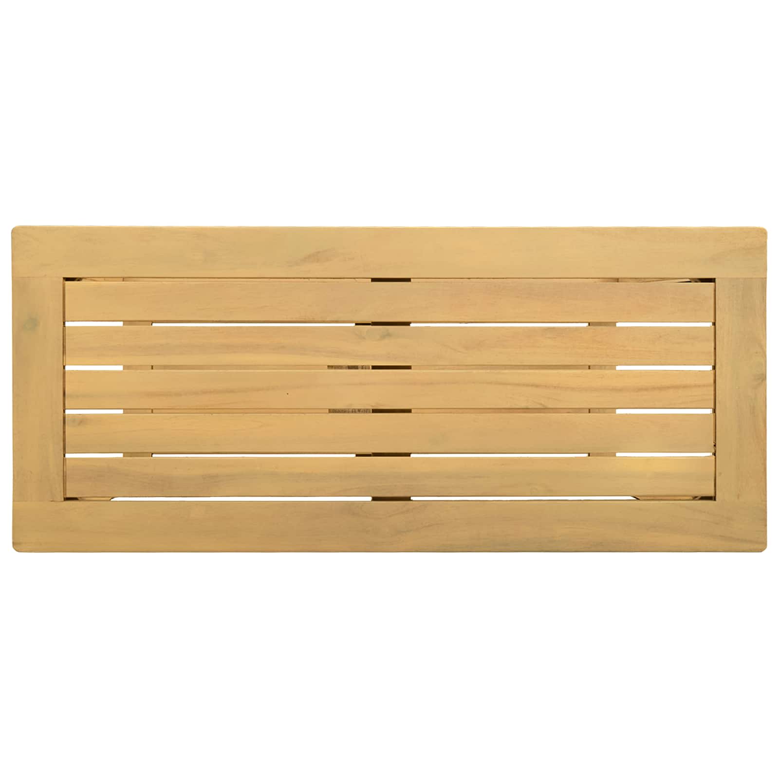 Tuin Console Tafel met opslag Licht acacia 80 x 35 x 75 cm is nu te koop bij PeponiXL, paradijselijk wonen!