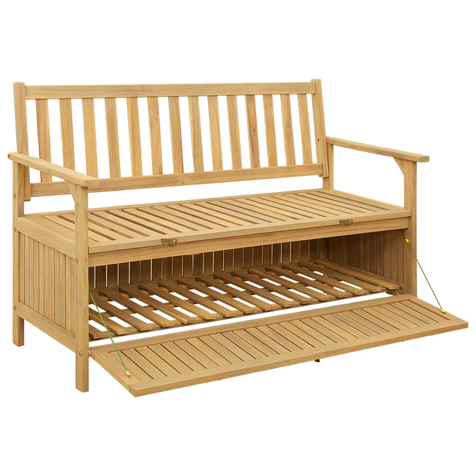 Opslagbank met opslag met de deur Massief Acacia is nu te koop bij PeponiXL, paradijselijk wonen!