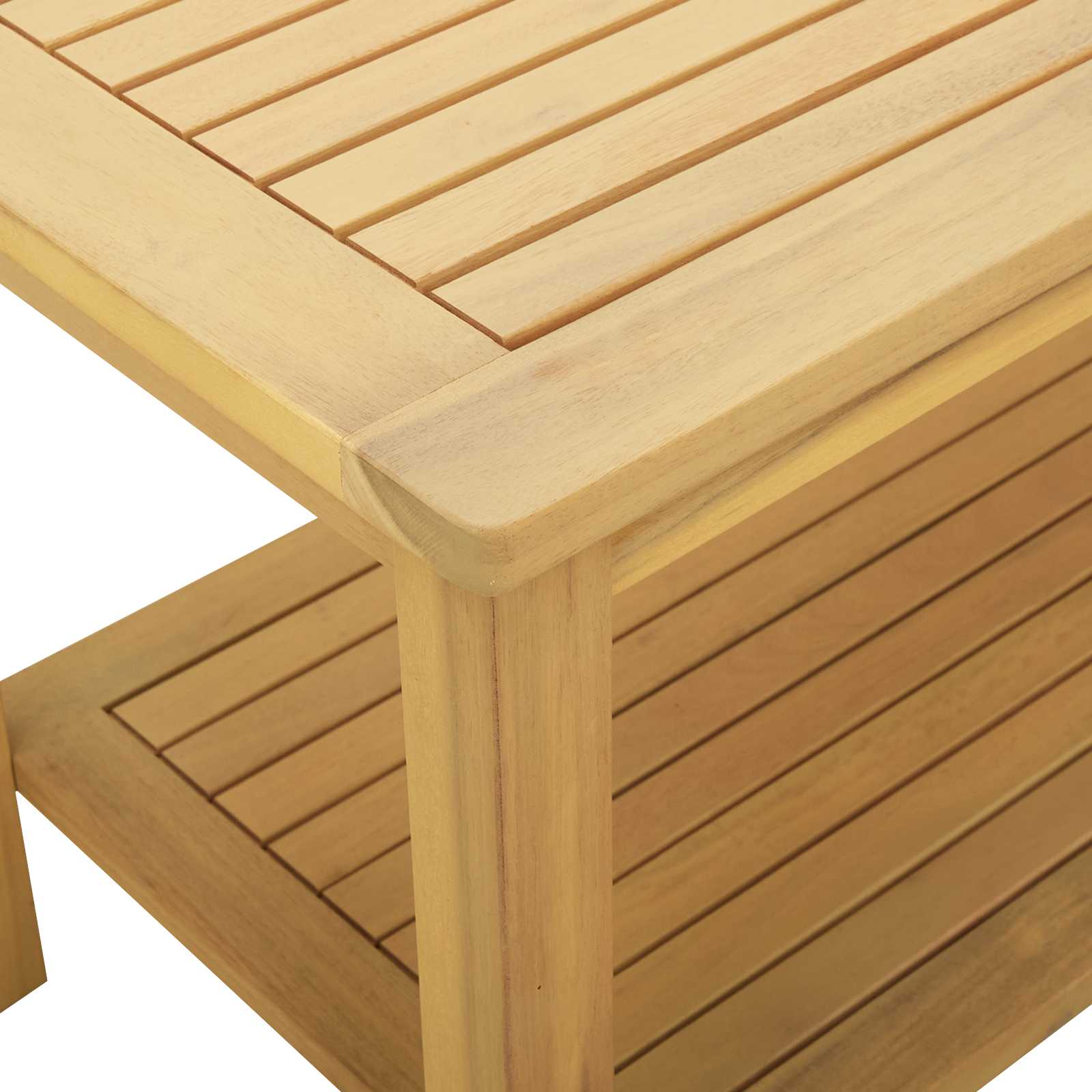 Bijzettafel Olie naturel 70 x 40 x 45 cm Massief Acaciahout is nu te koop bij PeponiXL, paradijselijk wonen!