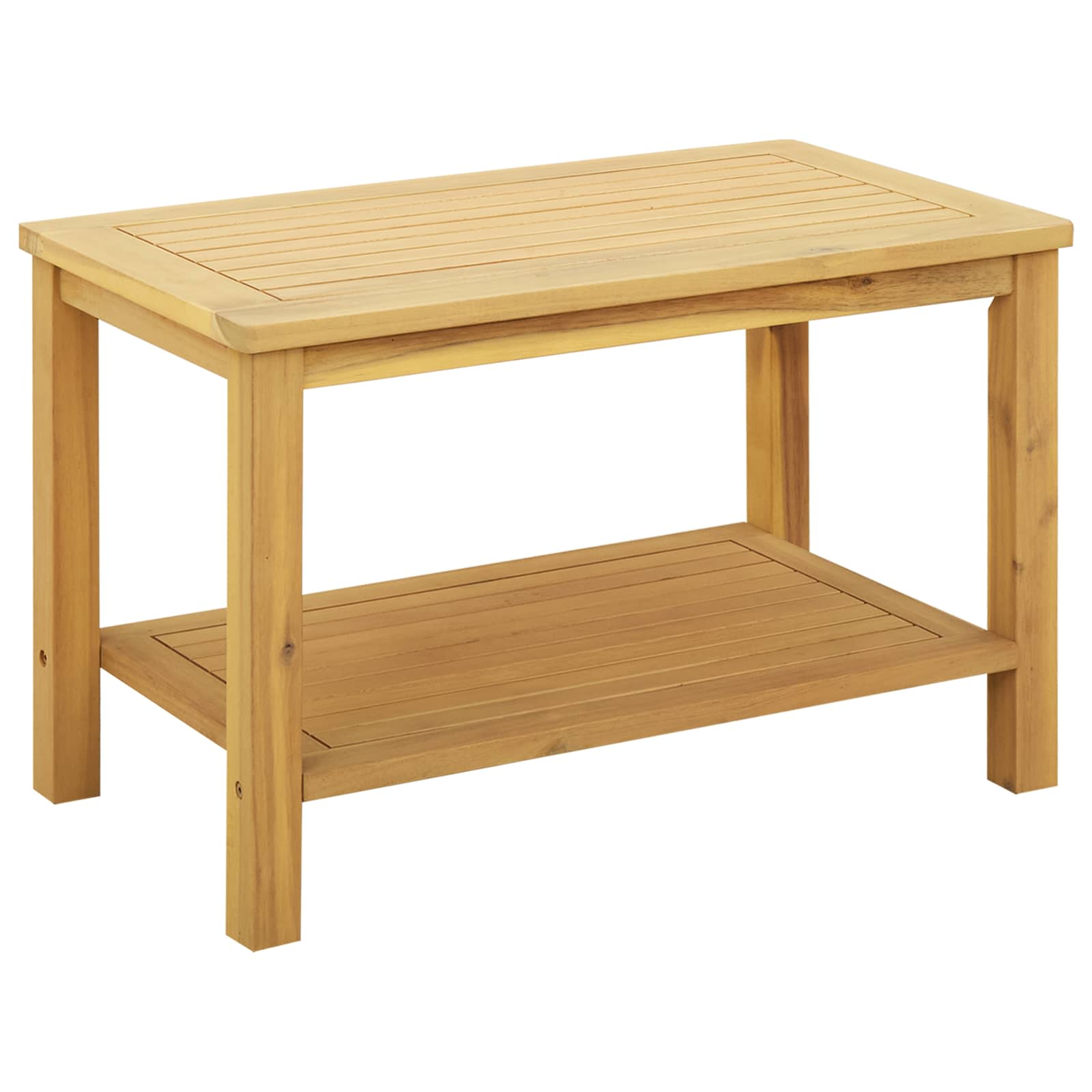 Bijzettafel Olie naturel 70 x 40 x 45 cm Massief Acaciahout is nu te koop bij PeponiXL, paradijselijk wonen!