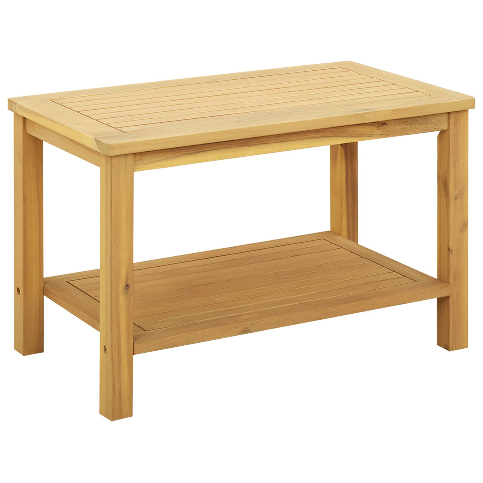 Bijzettafel Olie naturel 70 x 40 x 45 cm Massief Acaciahout is nu te koop bij PeponiXL, paradijselijk wonen!